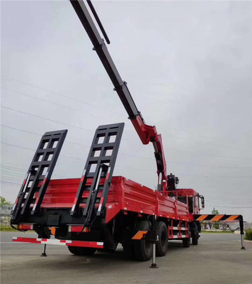 东风T5前四后八10吨随车吊带爬梯 多功能高效运输解决方案